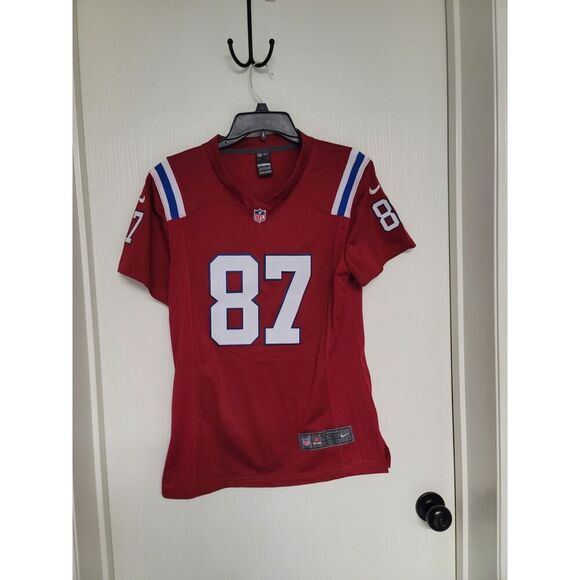 ⭐️ Kids fully stitched red New England Patriots throwback Rob Gronkowski jersey